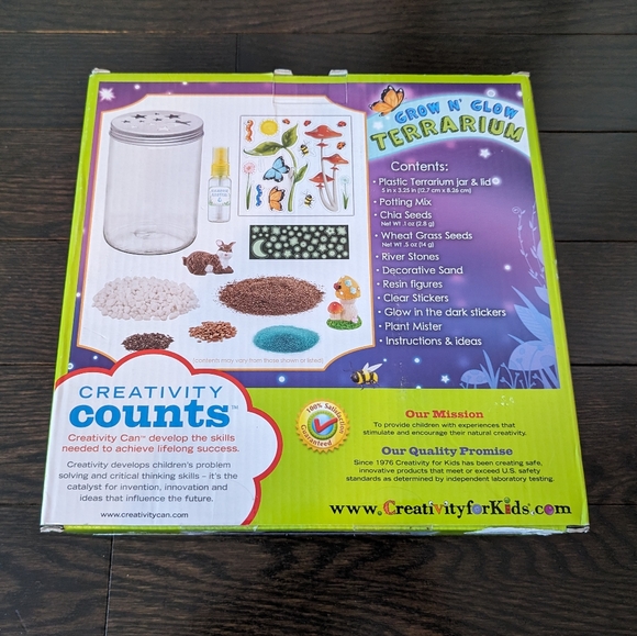 Grow N' Glow Terrarium, Faber-Castell, kids science kit, STEM - Picture 4 of 10